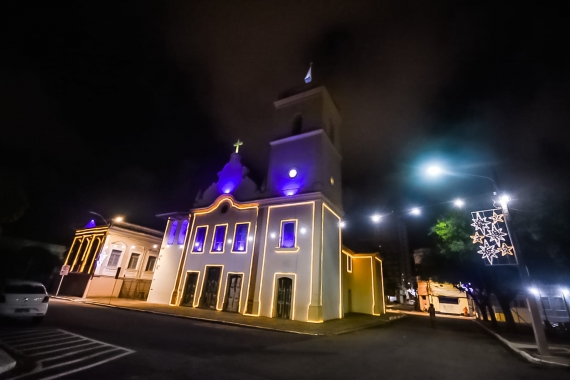 Igrejas do Centro Histórico são iluminadas para o Natal em Natal