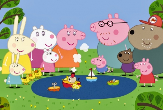 Desenhando toda a família da Peppa Pig 