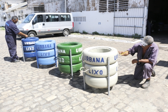 Prefeitura vai instalar lixeiras ecológicas feitas de pneus inutilizados