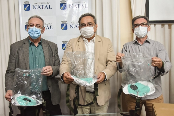 Instituições doam 170 capacetes de ventilação mecânica à Prefeitura de Natal