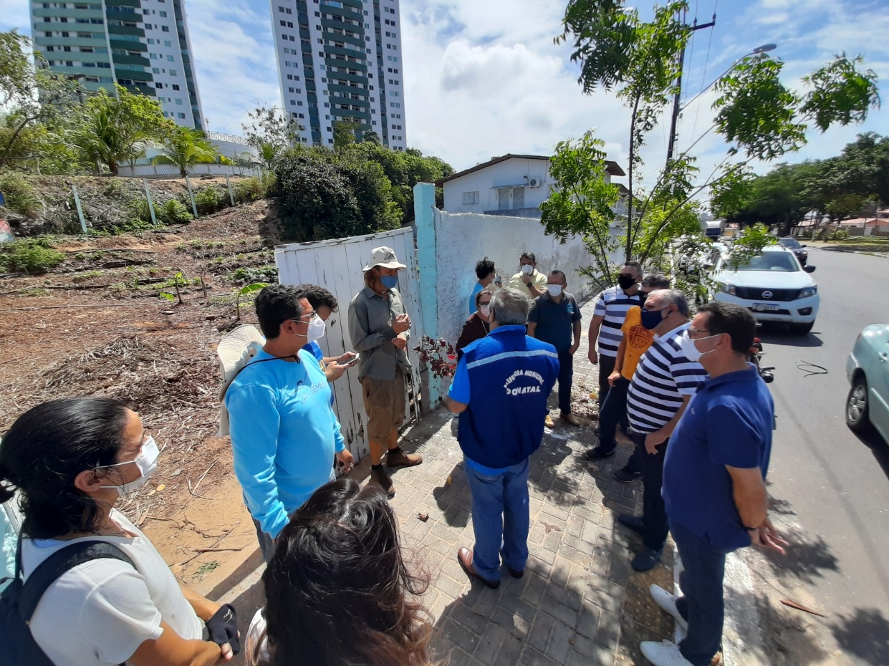 Álvaro Dias visita obras da Prefeitura em Ponta Negra