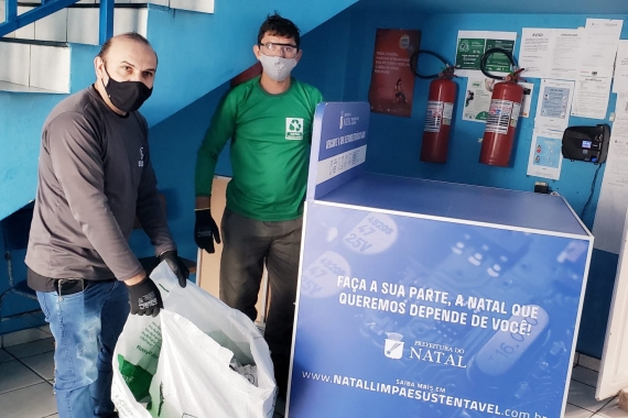 Natal Limpa e Sustentável comemora Dia Internacional do Lixo Eletrônico instalando novos coletores