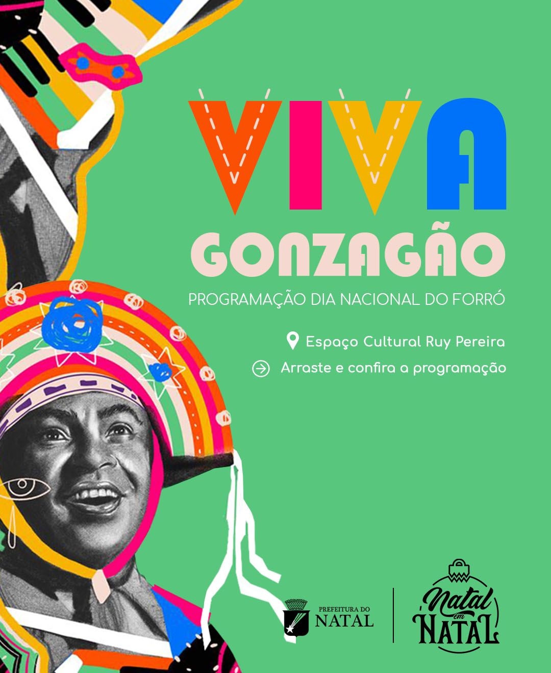 Dia Nacional do Forró tem “Viva Gonzagão” no Espaço Ruy Pereira 