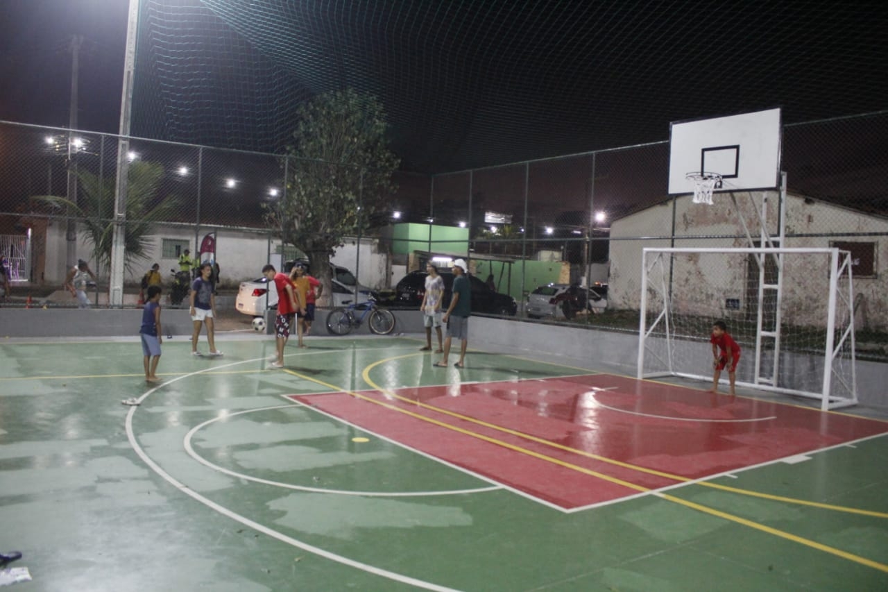Prefeitura do Natal revitaliza quadra esportiva do Loteamento Dom Pedro I