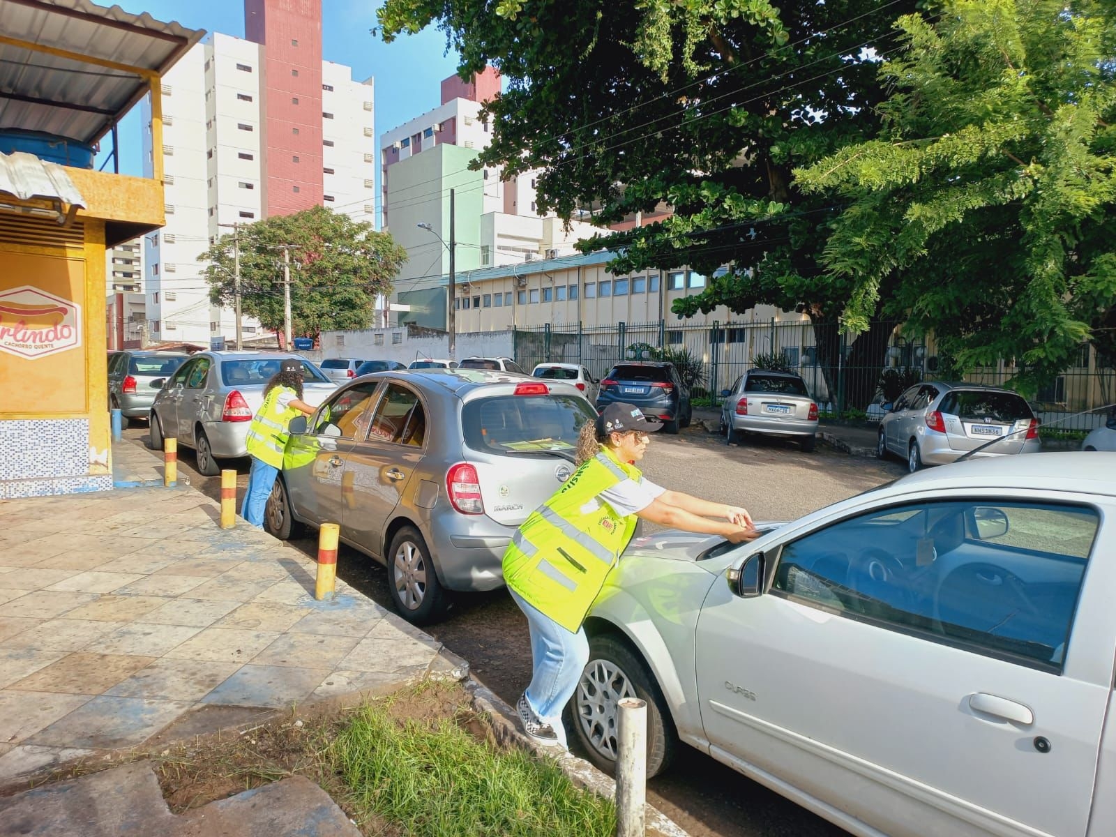 STTU revoga autorização para estacionamento ao lado de praças, jardins e canteiros centrais
