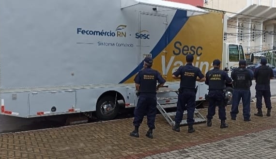 Guarda Municipal fará a segurança da unidade móvel de vacina do Sesc na Praça  Gentil Ferreira