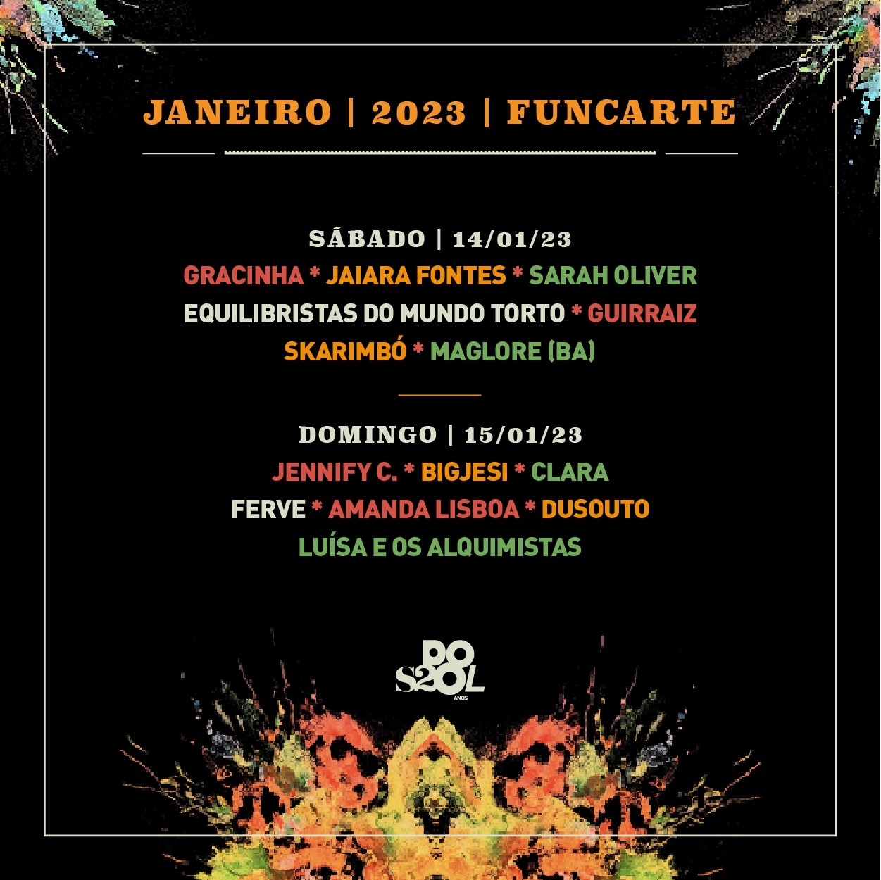 Pátio da Funcarte terá shows gratuitos do Festival Pôr do Som & DoSol