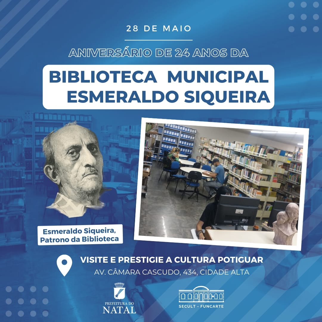 Biblioteca Esmeraldo Siqueira comemora 24 anos 